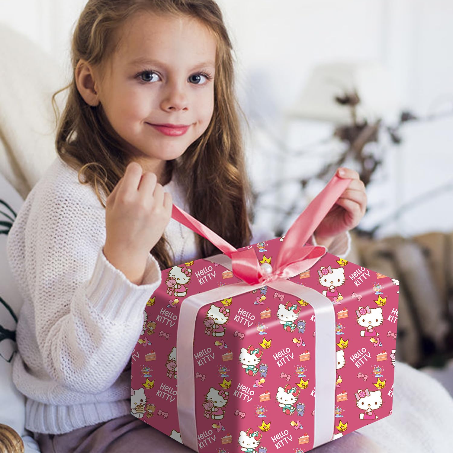 Amazon | EYQQM 5枚パック キティギフト包装紙 20インチ x 30インチ